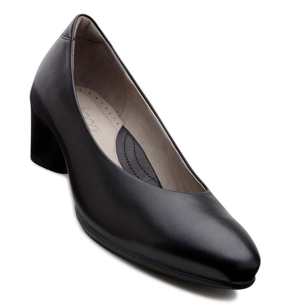 Women's Ecco Sculptured 45 Plain Pumps Black | USA 159PJJ